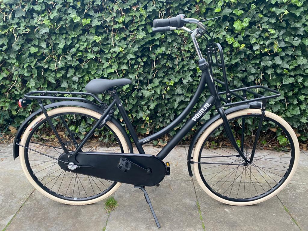 Gazelle puur matzwart frame 50cm(cortina u4 sparta pick up), Fietsen en Brommers, Fietsen | Dames | Damesfietsen, Terugtraprem