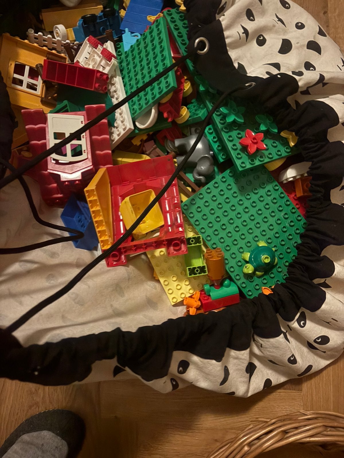 Grote partij LEGO Duplo met grondplaten en diverse blokken, Kinderen en Baby's, Speelgoed | Duplo en Lego, Ophalen, Gebruikt, Inclusief extra onderdelen