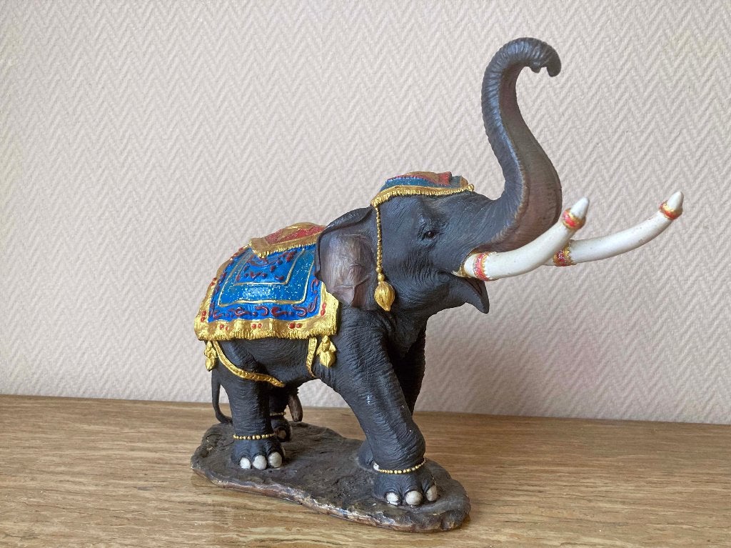 Olifant van polystone  26 x 11 x 21 cm, Ophalen of Verzenden, Gebruikt, Dier