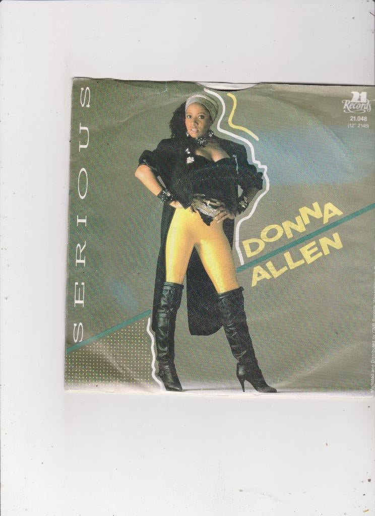 Single Donna Allen - Serious, Gebruikt, 7 inch, Single, Dance