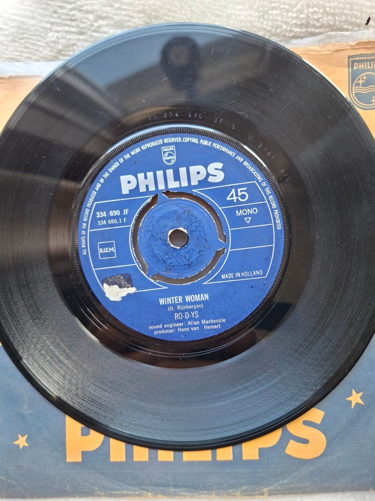 Philips Ro-d-ys - Winter Woman / Looking For Something ..., Cd's en Dvd's, Vinyl Singles, Gebruikt, 7 inch, Single, Ophalen of Verzenden