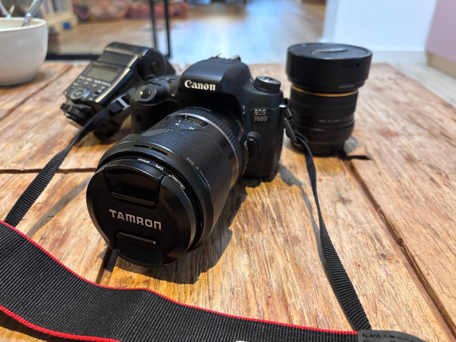 Canon EOS 760D met Tamron 16-300mm, fisheye en flitser, Audio, Tv en Foto, Spiegelreflex, Canon, Ophalen of Verzenden, Zo goed als nieuw