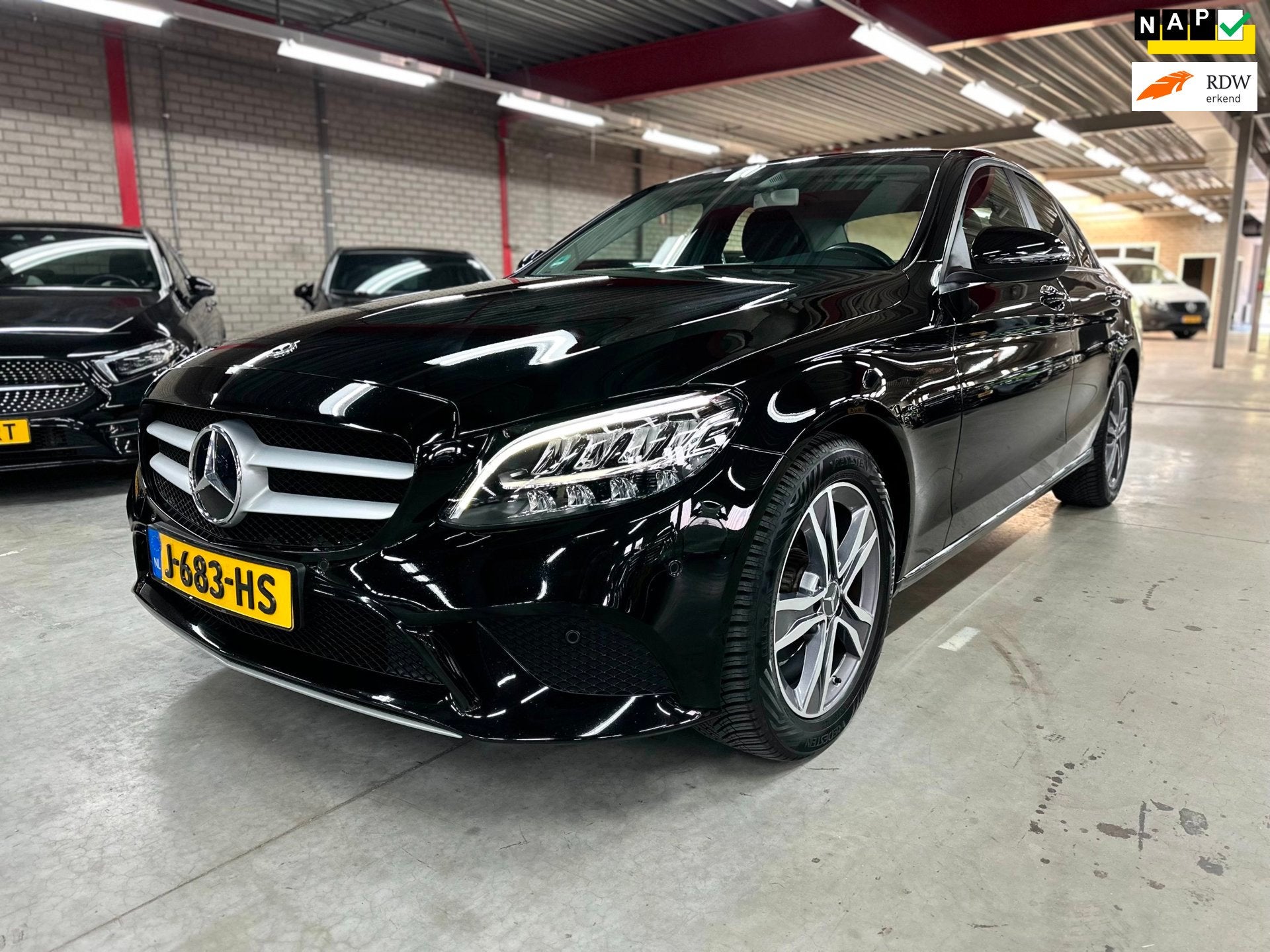 Mercedes-Benz C-klasse 180 Advantage, 1e Eig Dealer onderhou, Auto's, Dealer onderhouden, Zwart, Sedan, C-Klasse