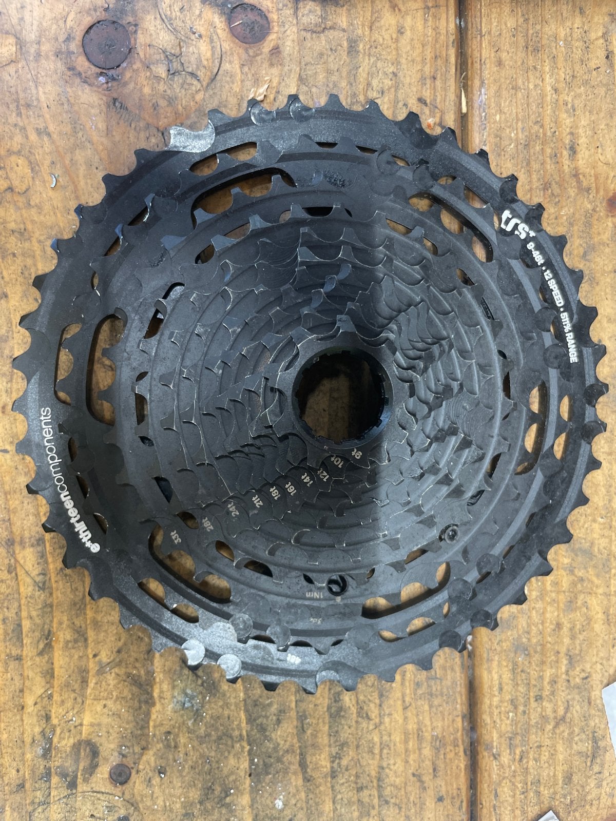 e*thirteen components TRS 9-46t 12-speed cassette, Gebruikt, Gravelbike, Overige materialen, Ophalen of Verzenden
