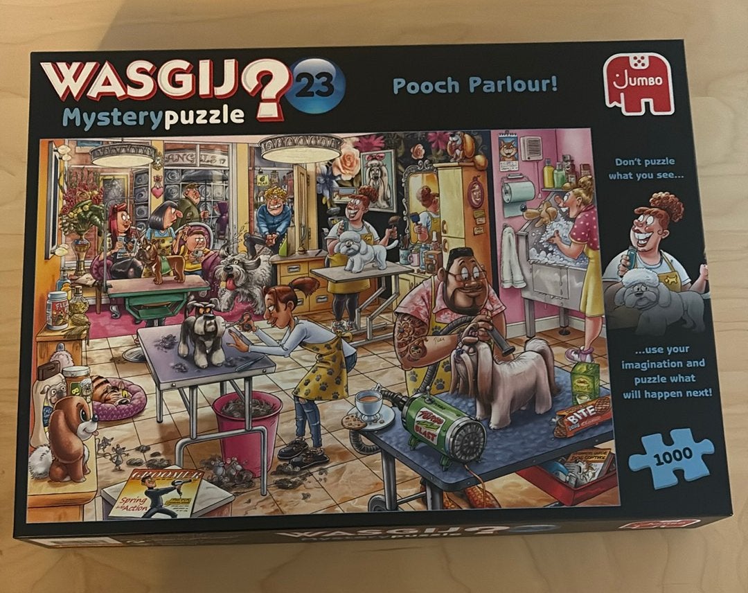 Wasgij - 23 - Trimsalon Kwispel, Ophalen, 500 t/m 1500 stukjes, Zo goed als nieuw