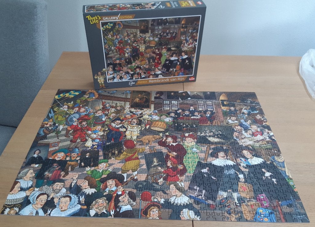 Puzzel 1000 stukjes Rembrandt van Rijn merk Goliath, Ophalen of Verzenden, 500 t/m 1500 stukjes, Zo goed als nieuw
