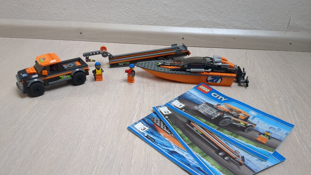 Lego City 4x4 met powerboot 60085, City, Lego, Ophalen of Verzenden, Zo goed als nieuw