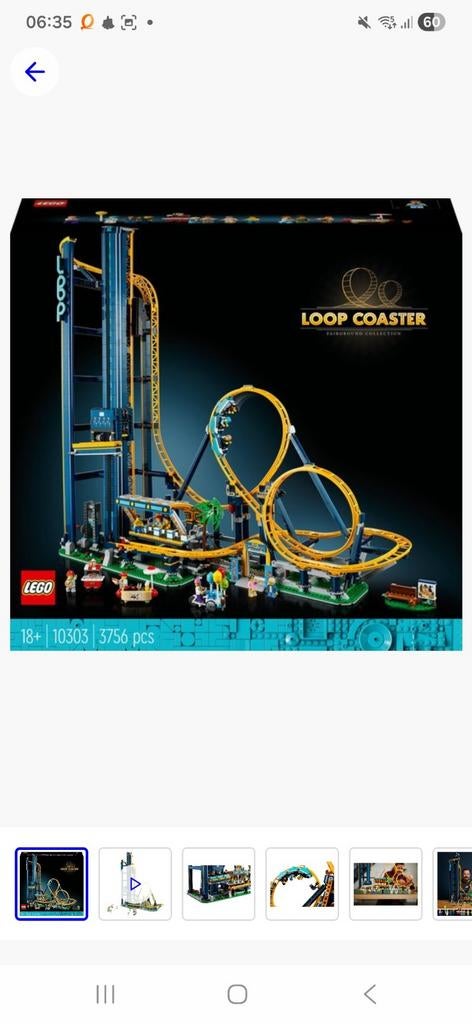 LEGO 10303 Loop Coaster - Fairground Collection, Ophalen of Verzenden