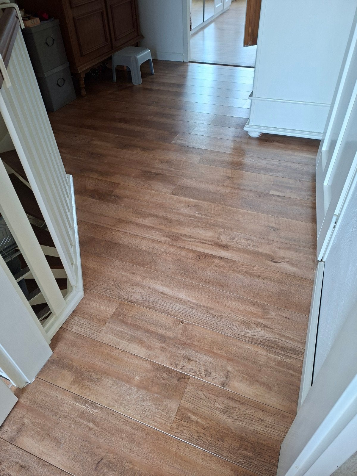 Mooie laminaatvloer ongeveer 5 m2, Ophalen, Gebruikt, 50 tot 150 cm, 10 m² of meer