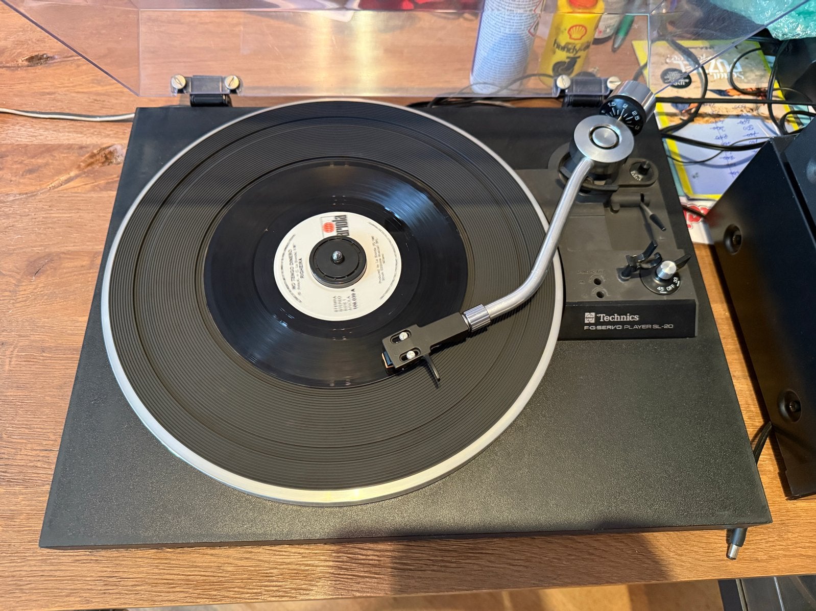 Technics SL-20 Platenspeler - Volledig functioneel & netjes, Gebruikt, Pitch-regelaar, Ophalen of Verzenden, Platenspeler