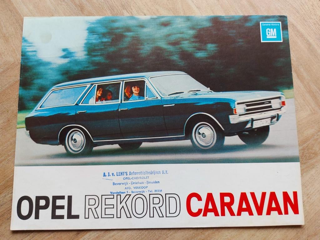 Opel Rekord Caravan oude folder, Ophalen of Verzenden, Zo goed als nieuw, Opel