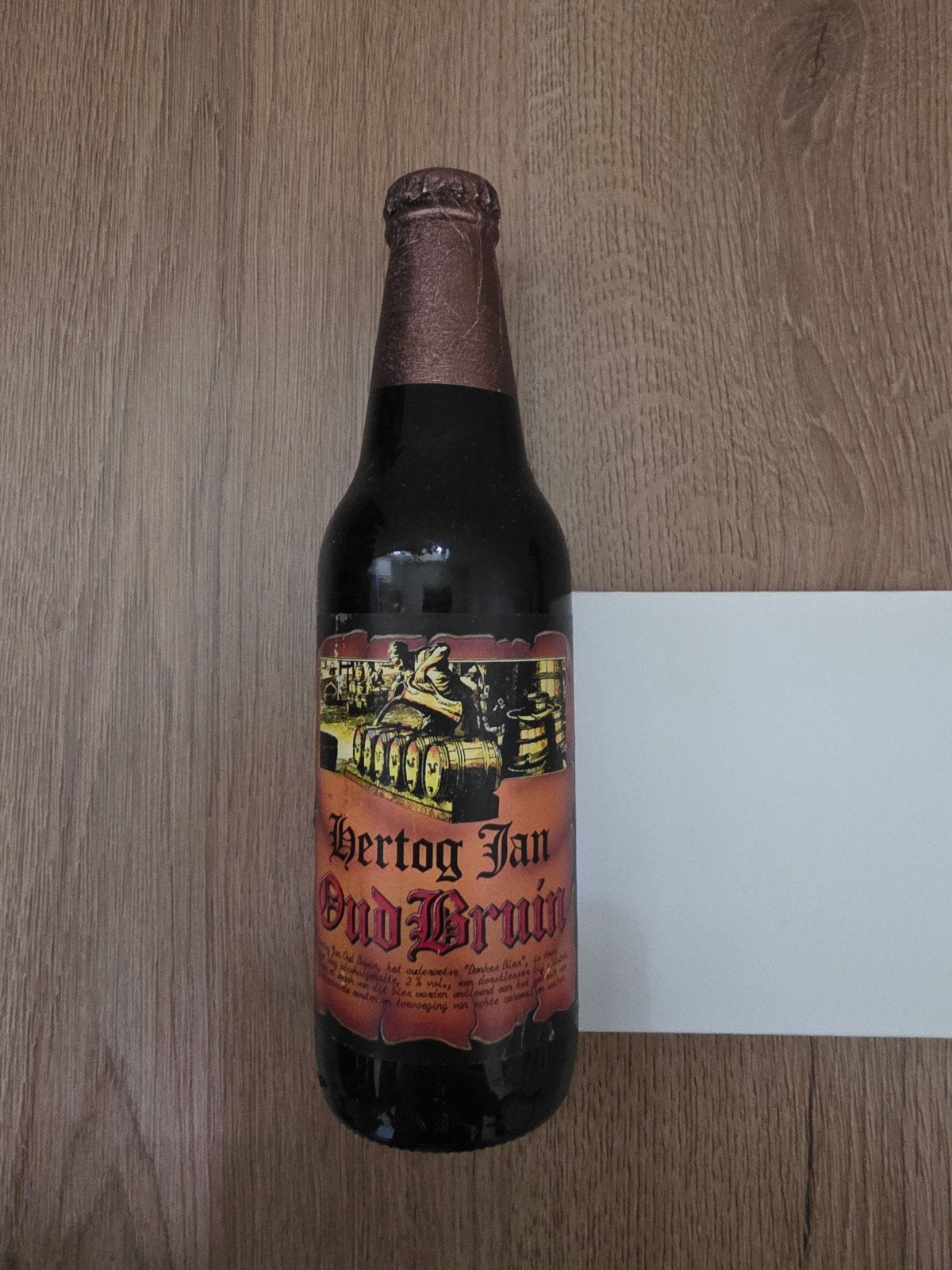 Hertog jan oud bruin, Ophalen of Verzenden, Zo goed als nieuw, Flesje(s), Hertog Jan