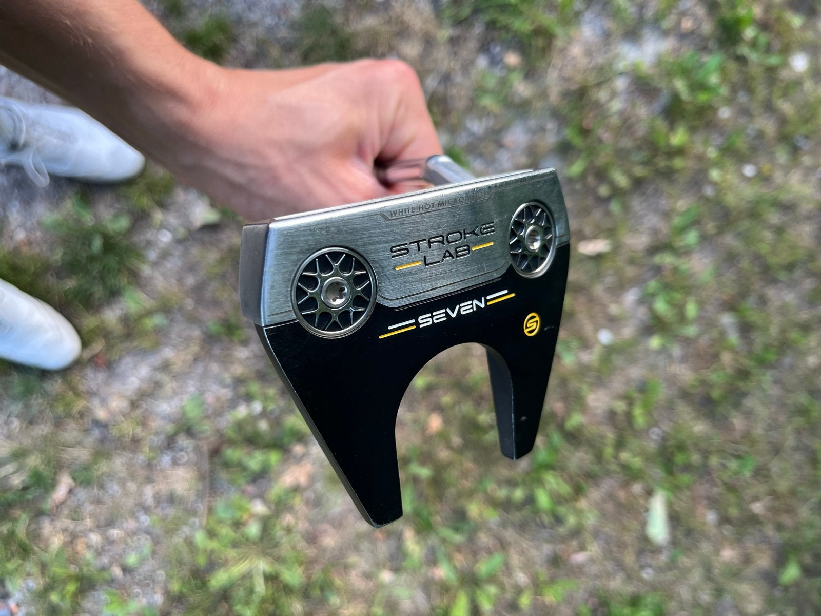Odyssey Stroke Lab Seven Putter met nieuwe Golf Pride grip, Sport en Fitness, Golf, Ophalen of Verzenden, Zo goed als nieuw, Club