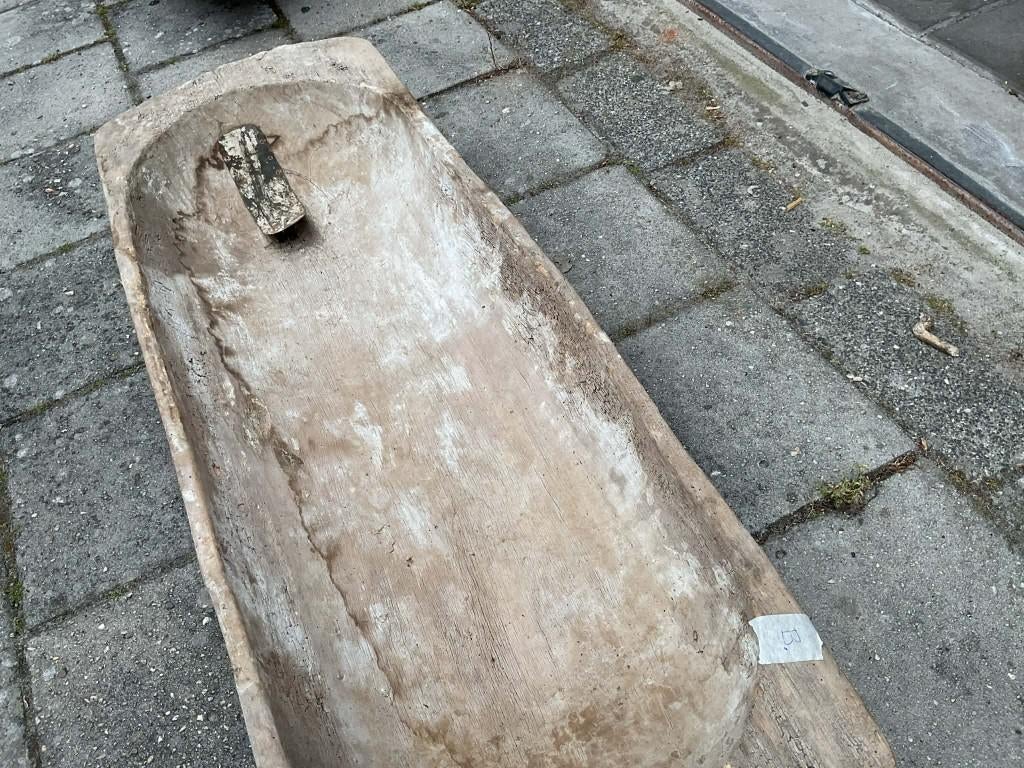 Oude verweerde trog/plantenbak, Antiek en Kunst, Curiosa en Brocante, Ophalen