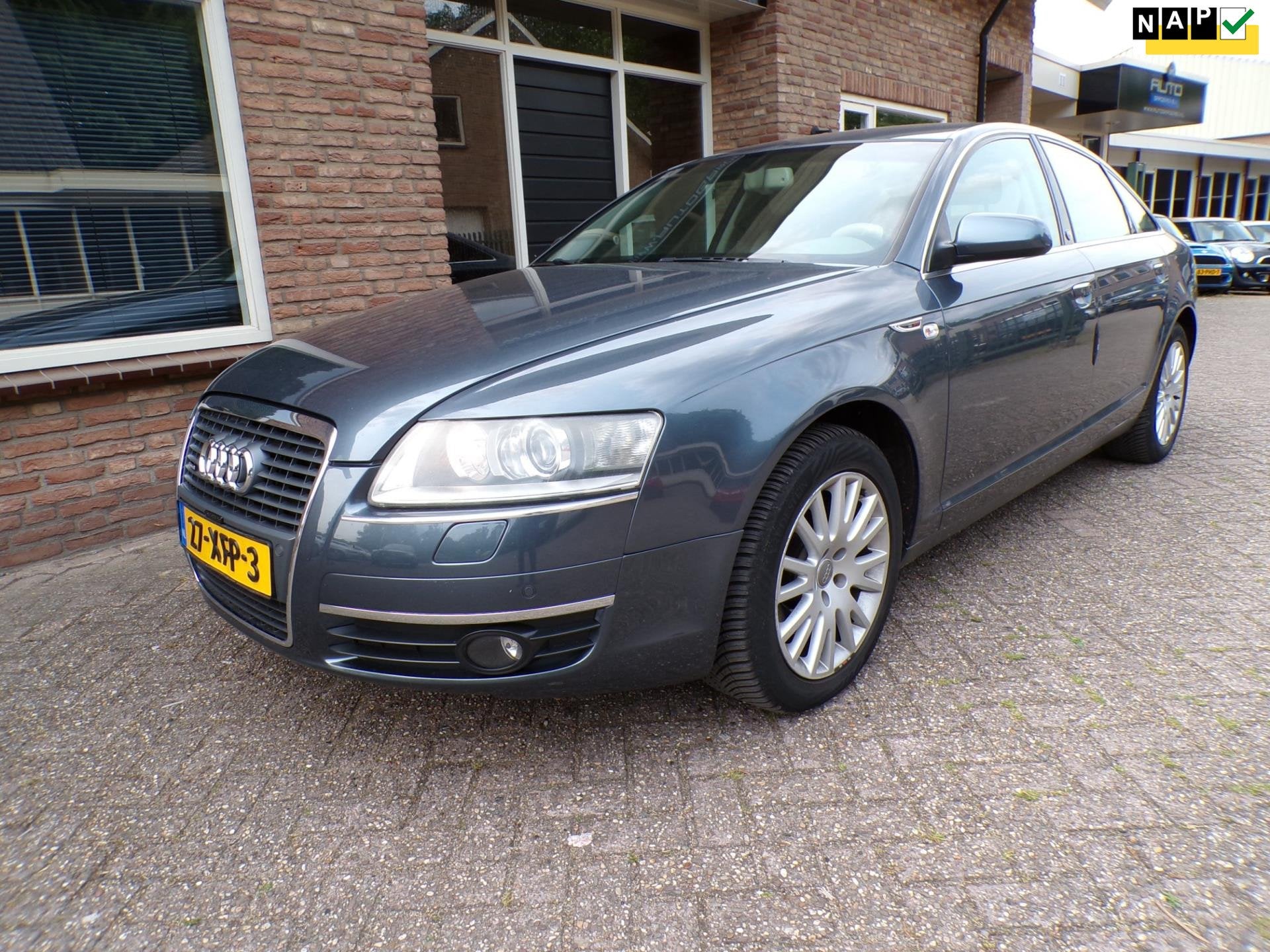 Audi A6 Limousine 3.2 FSI quattro Pro Line Automaat / Leder, Auto's, Audi, Automaat, Gebruikt, 1655 kg, Leder