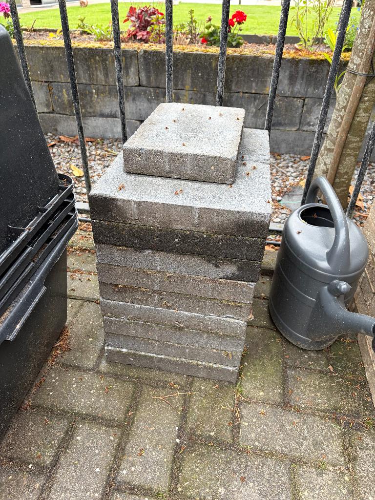 betontegel 20 x 30 Gratis afhalen, Tuin en Terras, Tegels en Klinkers, Ophalen, Gebruikt, Minder dan 5 m², Beton