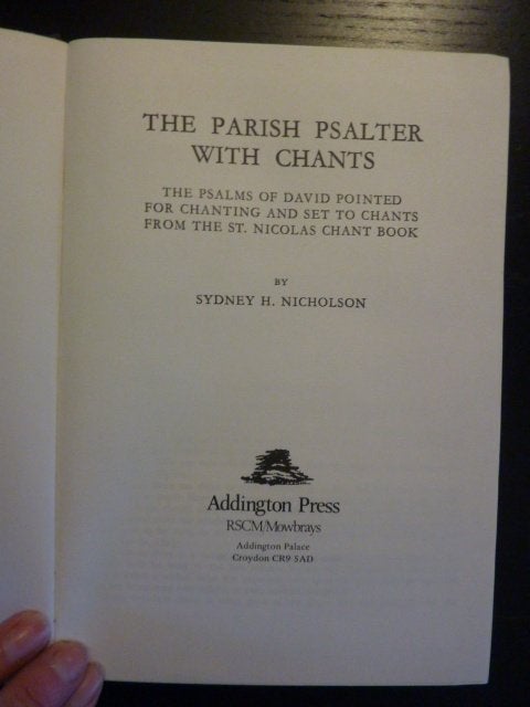 S.Nicholson - The parish psalter with chants, Boeken, Verzenden, Zo goed als nieuw
