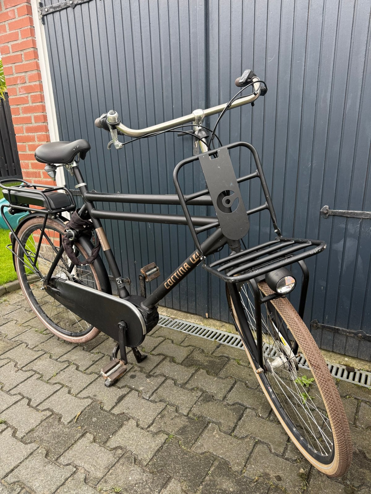 Elektrische Cortina Herenfiets framemaat 65, Ophalen, Gebruikt, Cortina, 59 cm of meer