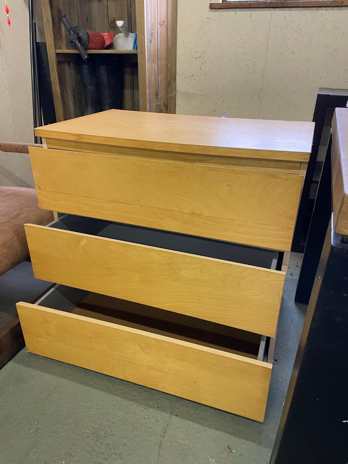 Ikea Malm kast met 3 lades, Ophalen, Gebruikt, 100 tot 150 cm, 50 tot 100 cm