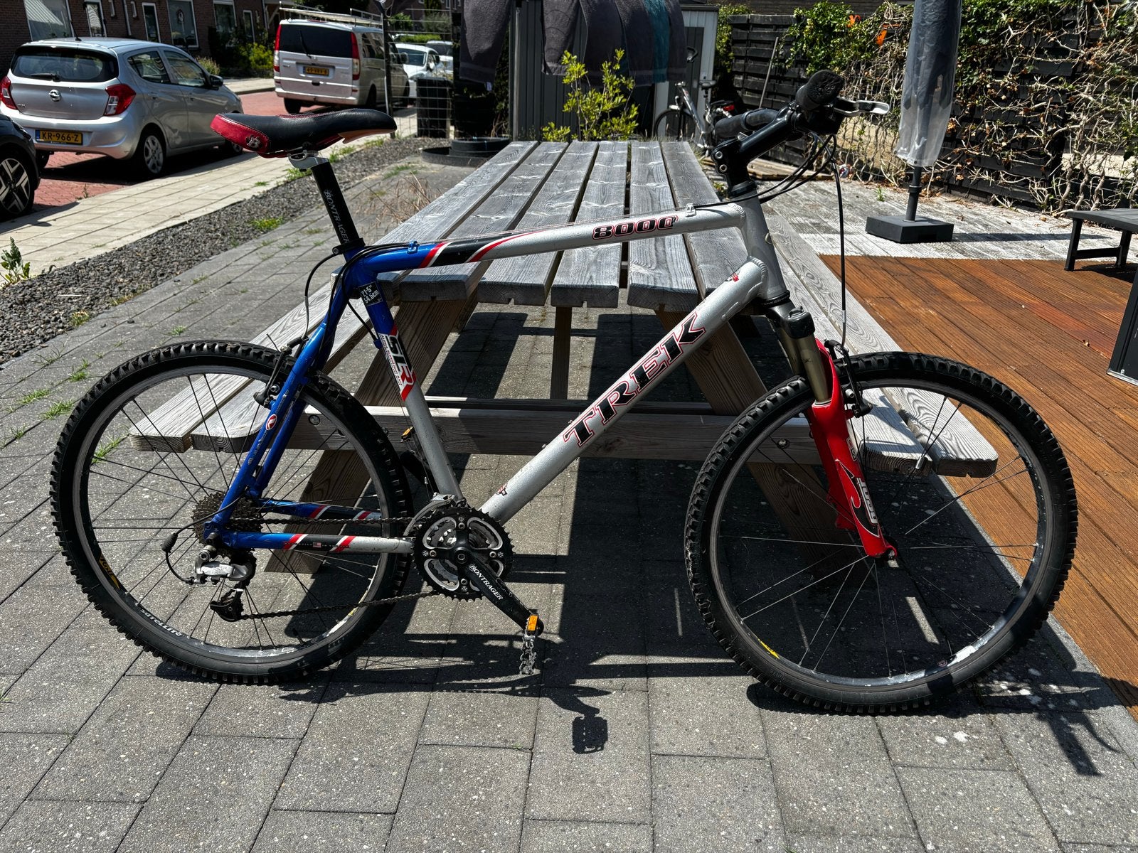 Trek 8000 Mountainbike - 21.5 inch frame, Rock Shox, Fietsen en Brommers, Fietsen | Mountainbikes en ATB, Ophalen, Gebruikt, Hardtail