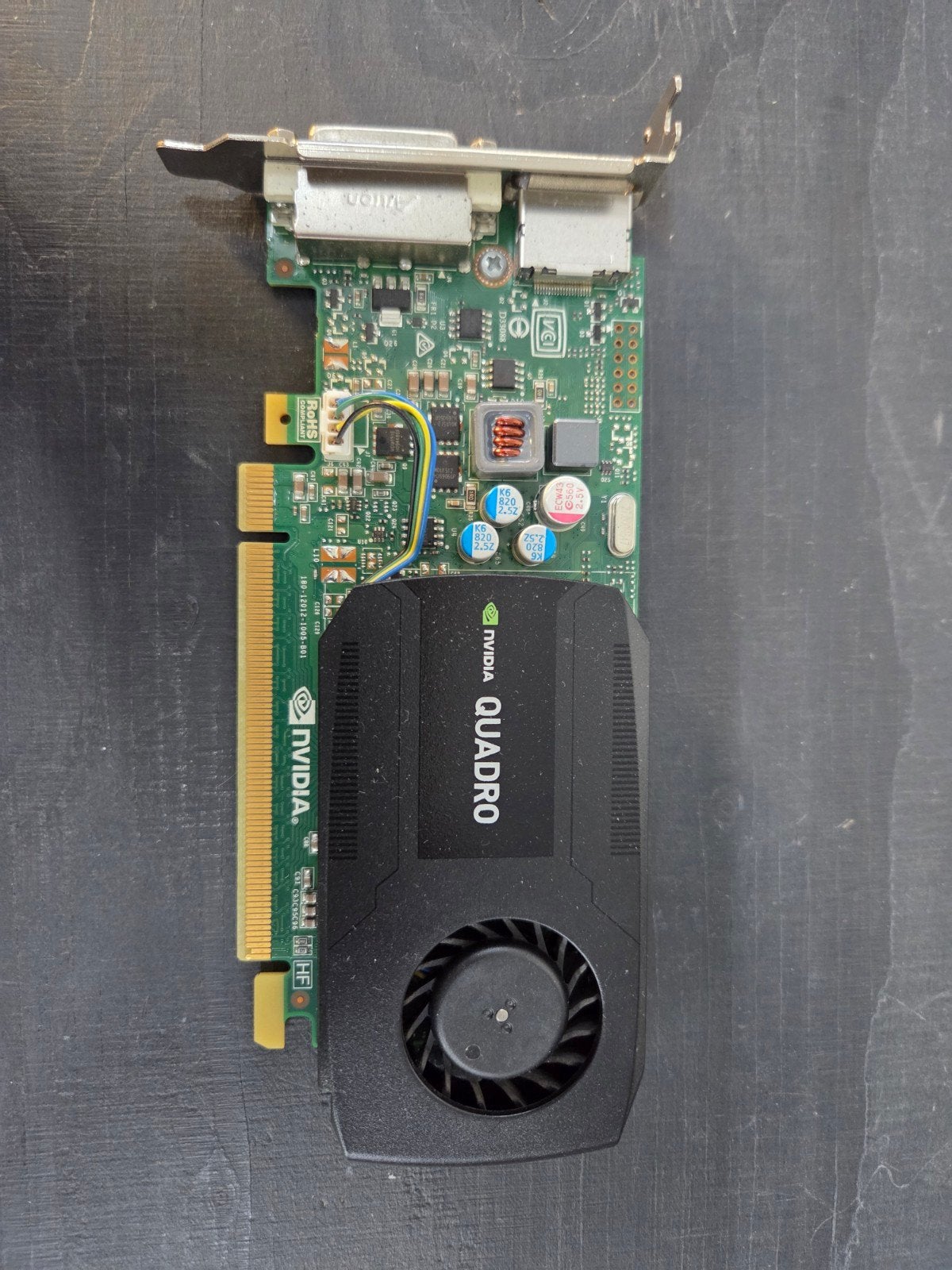 Nvidia Quadro K420 Low Profile Videokaart, Gebruikt, PCI-Express 2, GDDR3, DVI
