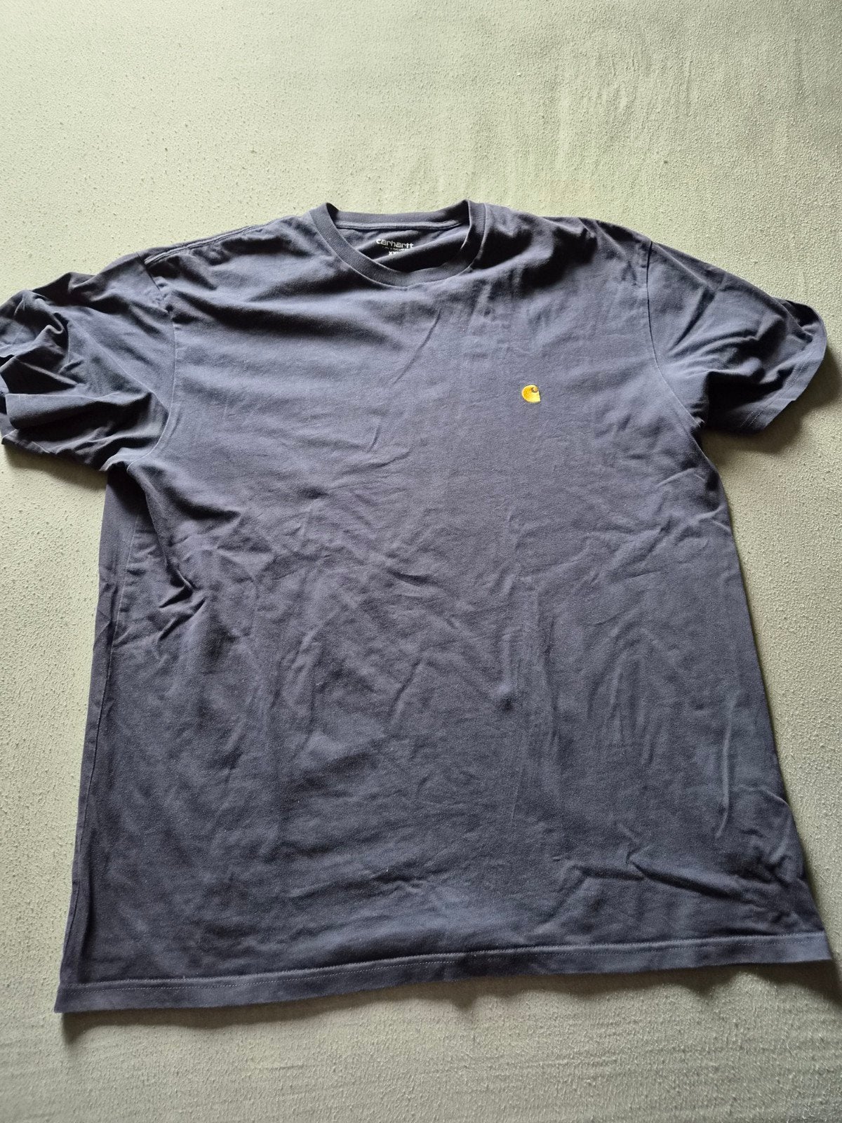 Vintage Carhartt T-shirt shirt donker blauw xxl izgs, Ophalen, Blauw, Carhartt, Overige maten