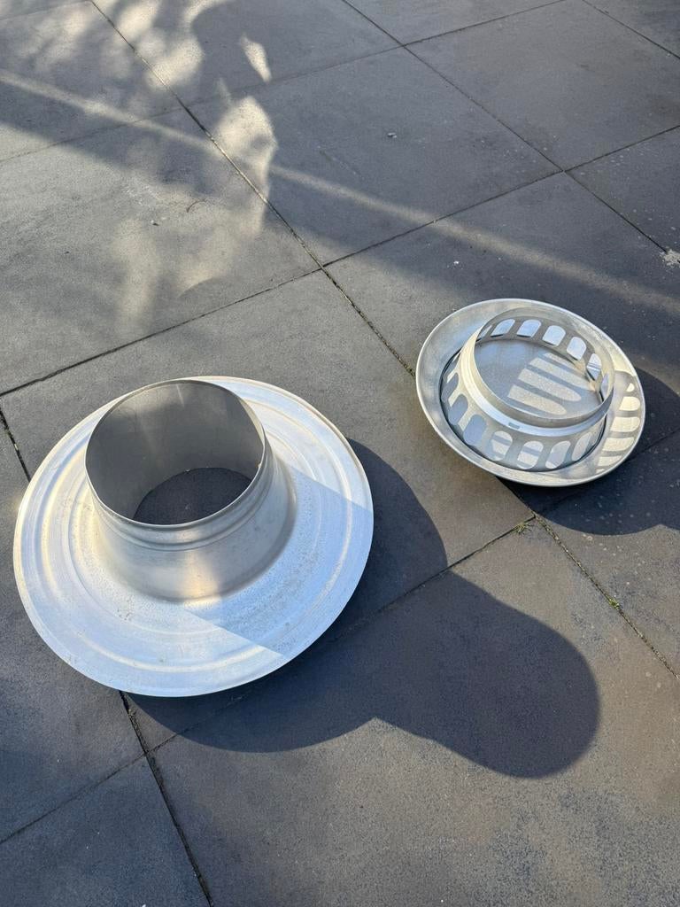 Alu dakontluchting 200 mm – aluminium – plat dak, Ophalen
