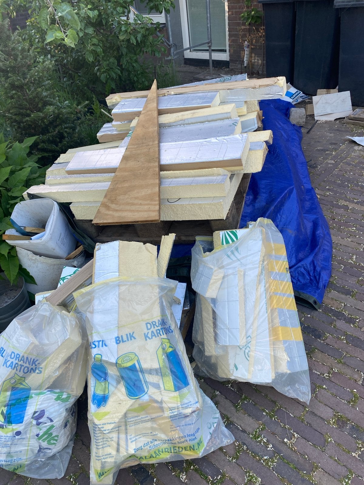 Gratis PIR isolatiestukken 5 en 6mm, Gebruikt, Hardschuim (Pir), Minder dan 5 m², Ophalen