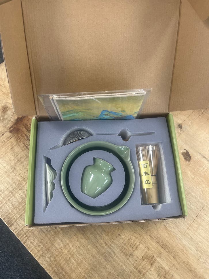 Matcha theeset - compleet met kom, klopper en zeef
