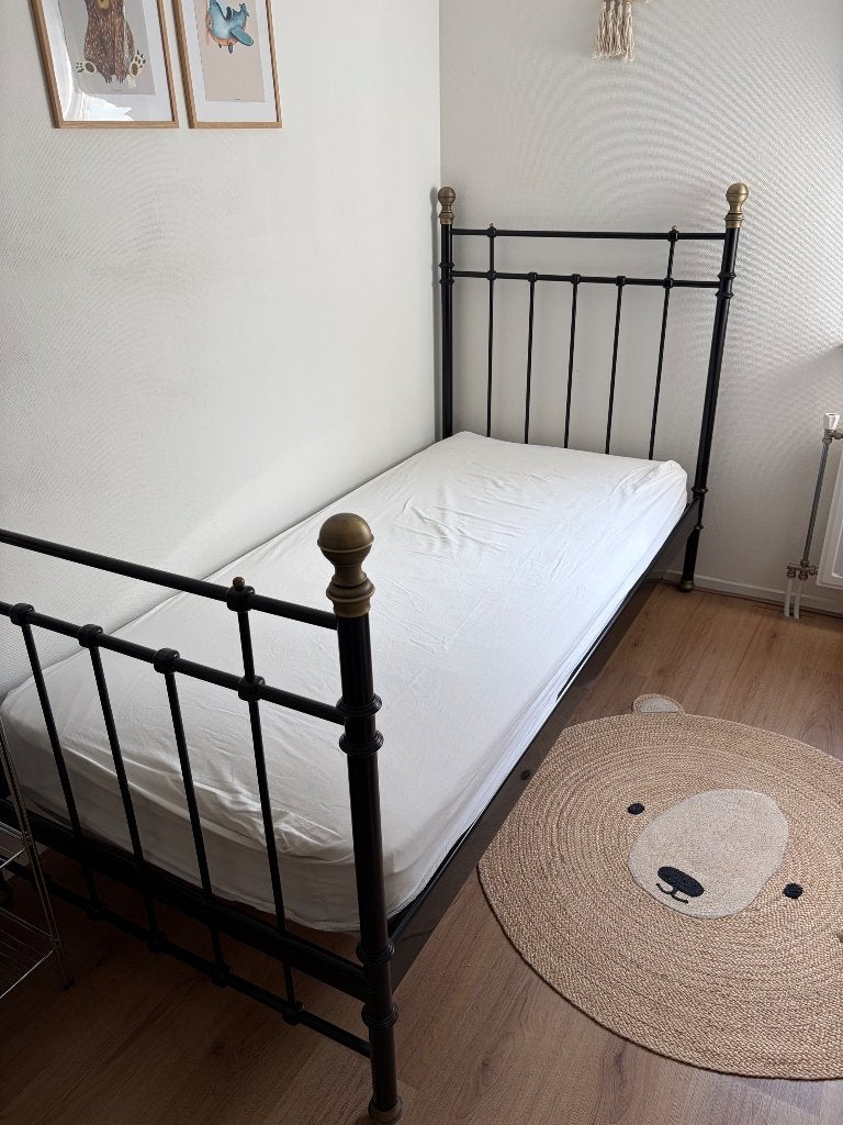 1 persoons bed, Ophalen, Gebruikt, 90 cm, Eenpersoons