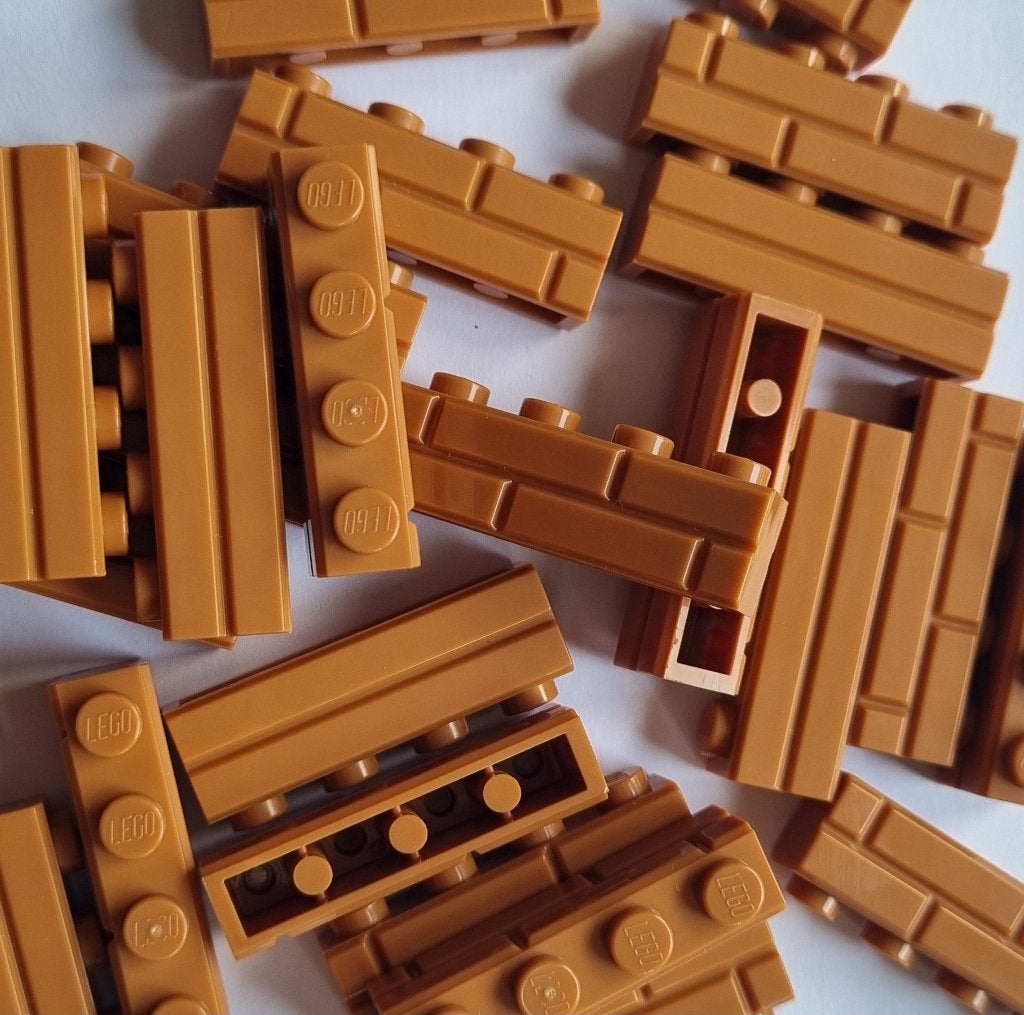 Lego 1x4 masonry brick, Medium nougat (per 25), Ophalen of Verzenden, Nieuw, Losse stenen, Lego