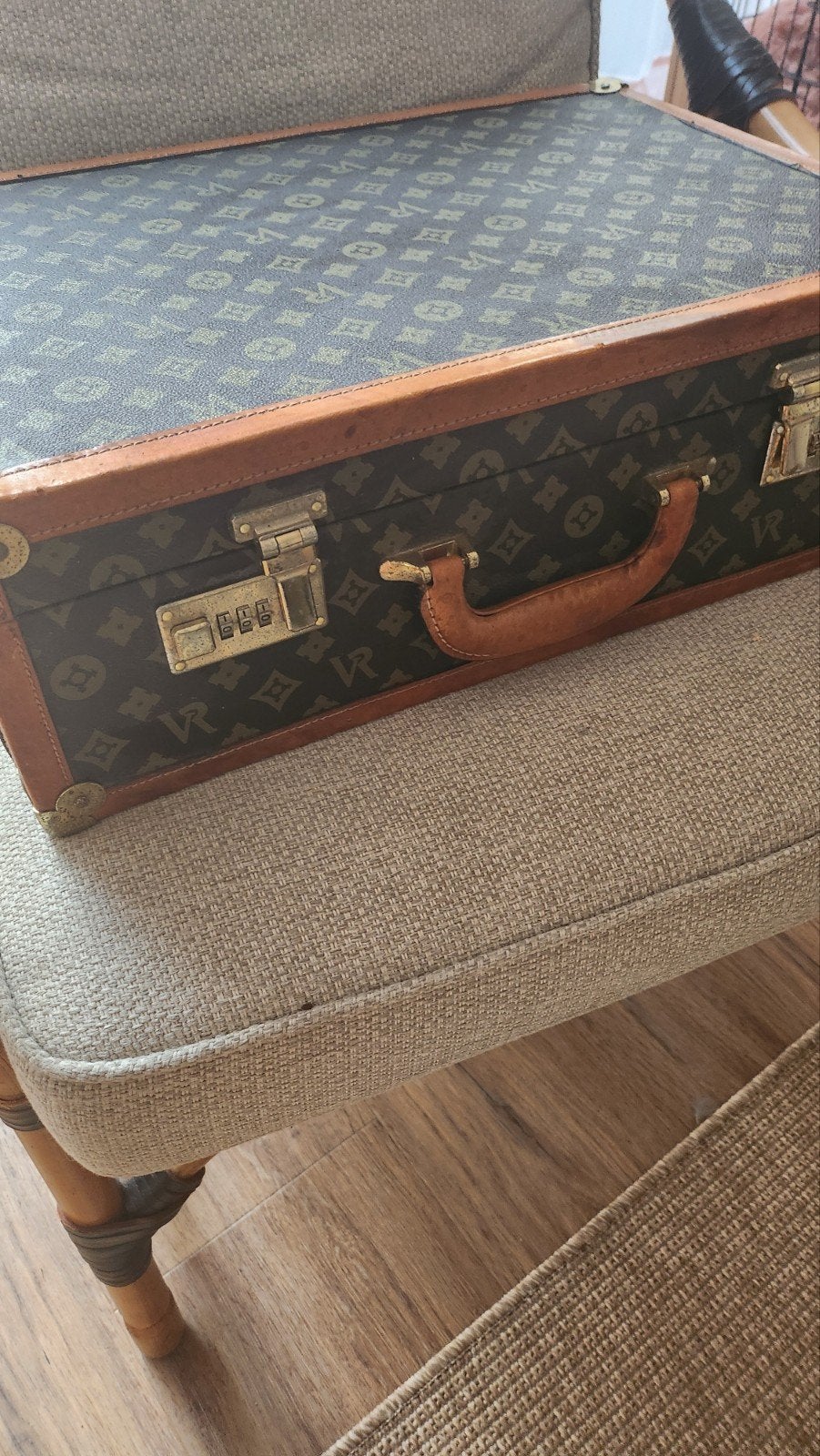 Vintage VR Diann Monogram Koffer - Decoratie/Opbergbox, Ophalen of Verzenden