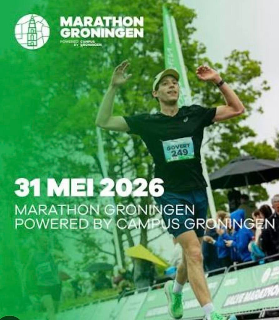 Startbewijs Marathon Groningen 31 mei 2026 🏃, Overige merken, Overige typen, Nieuw, Ophalen of Verzenden
