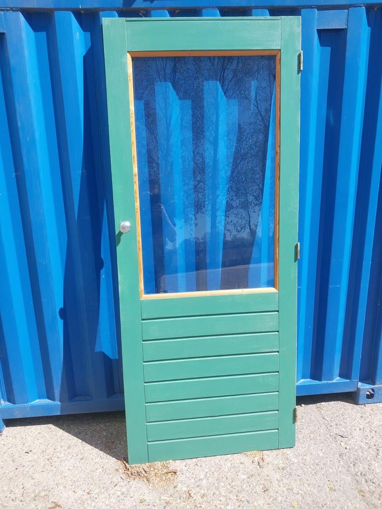Meranti houten deur 2115x880, Ophalen of Verzenden, Buitendeur, 200 tot 215 cm