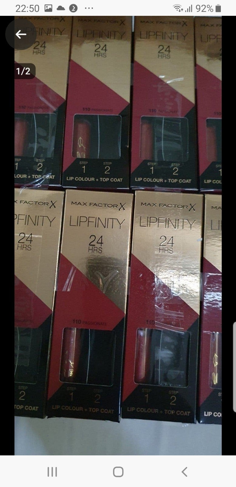 10 stuks maxfactor lipfinity zonder topcoat nr 110, Verzenden, Nieuw, Overige kleuren, Lippen