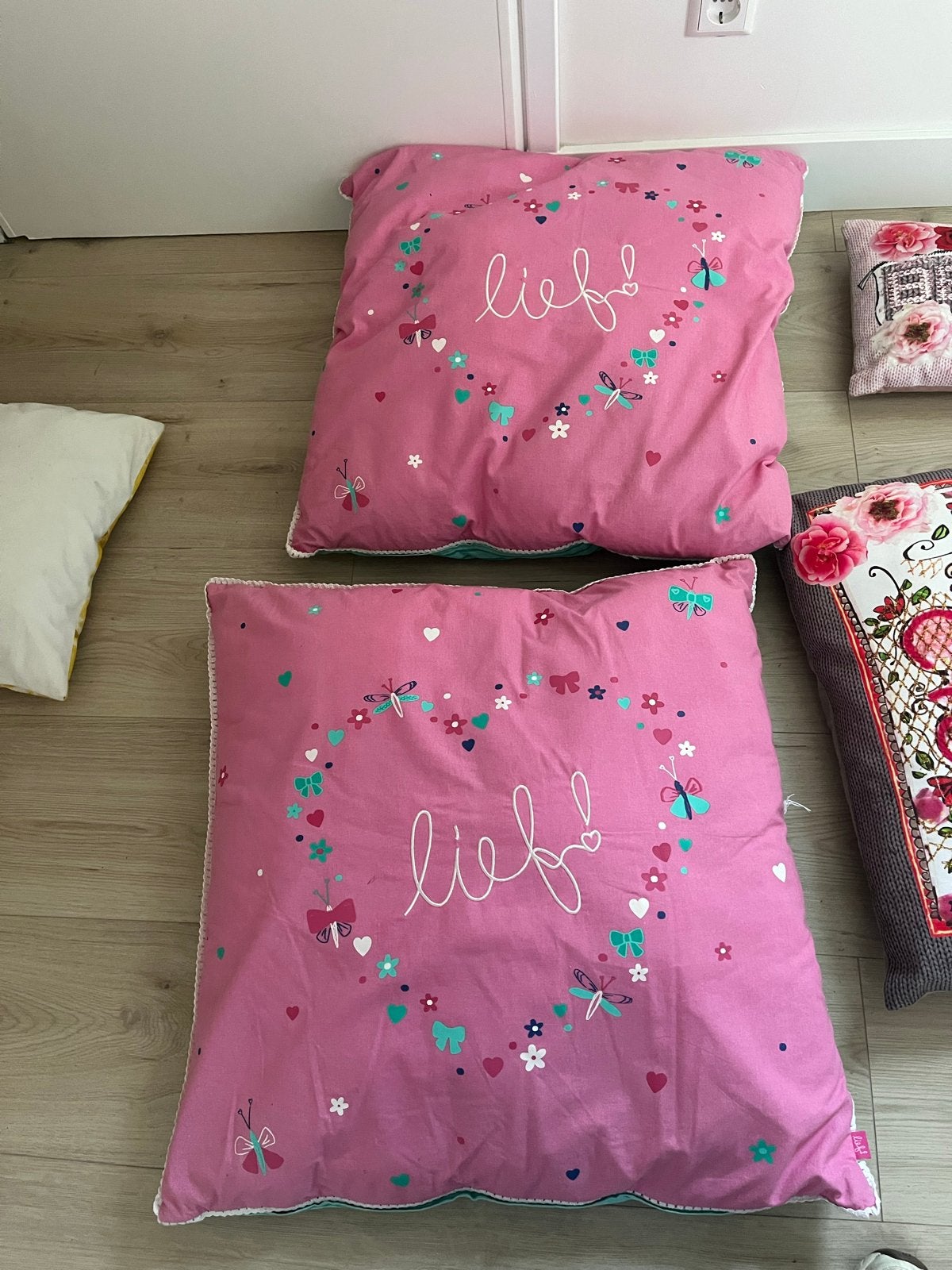 Lief kussens pakketprijs, Ophalen, Gebruikt, Met print, Vierkant
