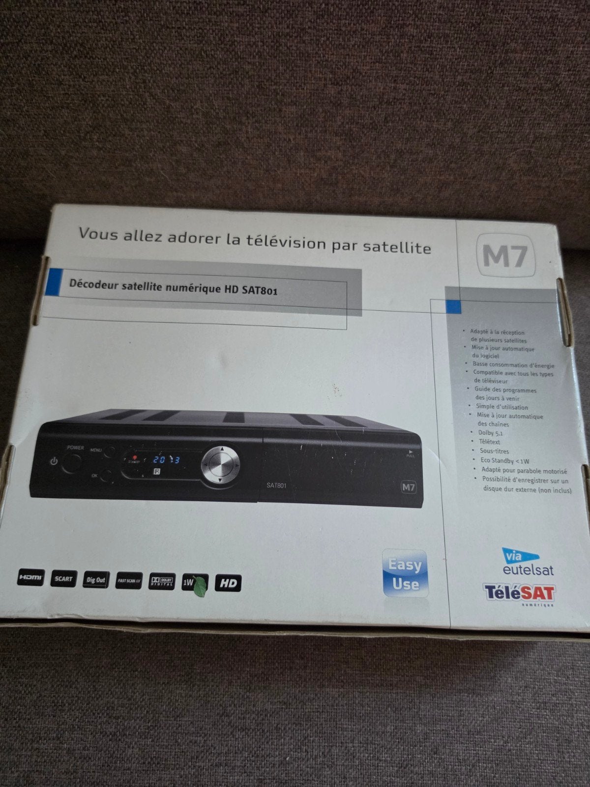 M7 SAT801 HD Satellietontvanger Decoder, Ophalen of Verzenden, Gebruikt, Decoder