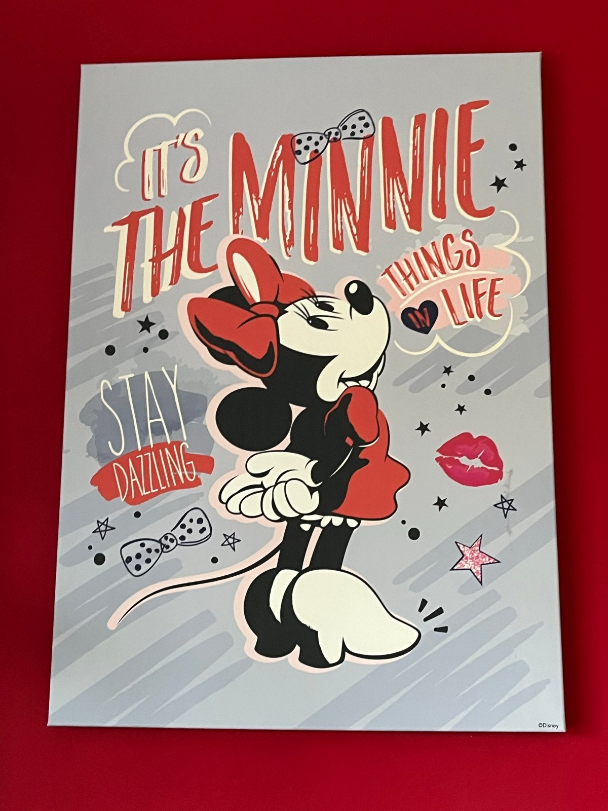 Minnie Mouse Canvas Schilderij - Disney Decoratie, Ophalen, 50 – 75, Minder dan 50 cm, Oorspronkelijke maker