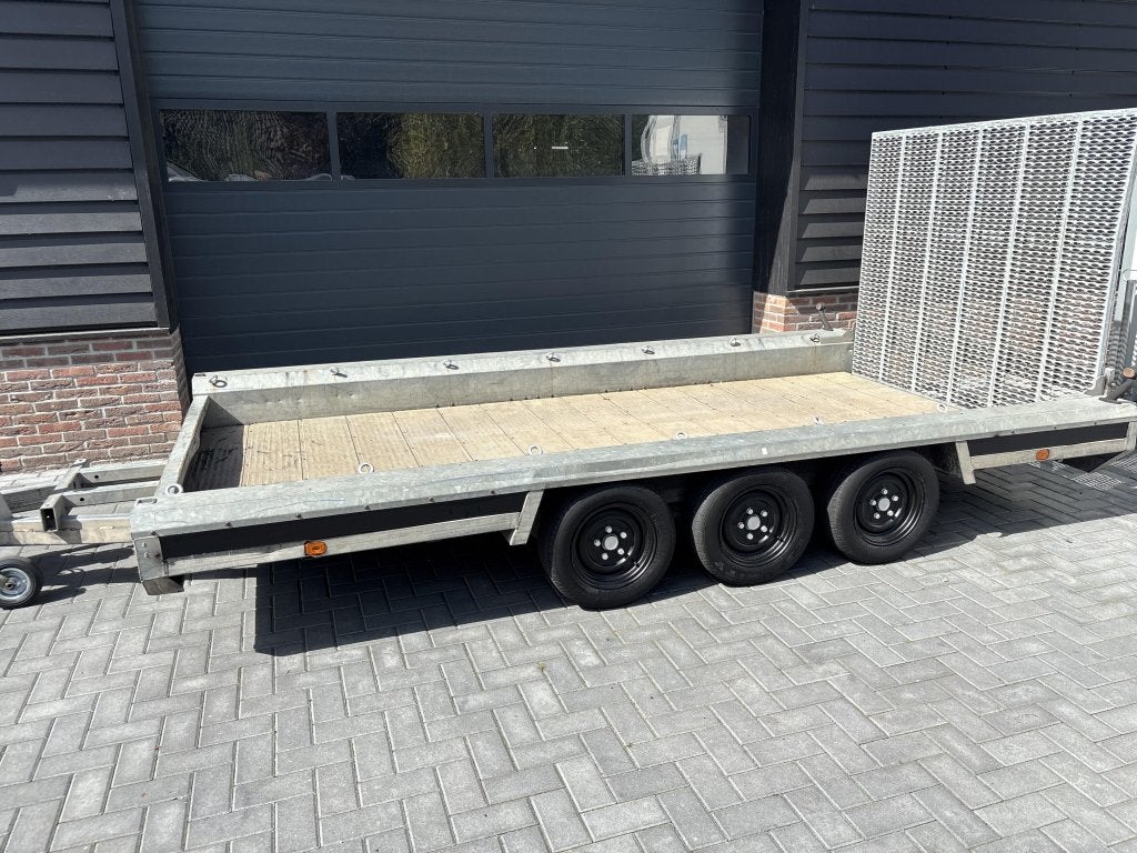 Hulco Terrax Machinetransporter oprijwagen aanhanger 3500 kg, Auto diversen, Aanhangers en Bagagewagens, Gebruikt