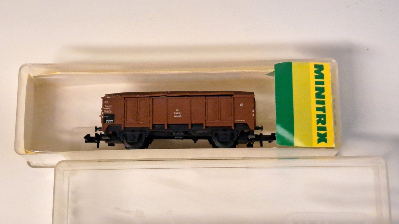 Minitrix klapdekselwagen, art. 3531, Gelijkstroom, Trix, Wagon, Ophalen of Verzenden