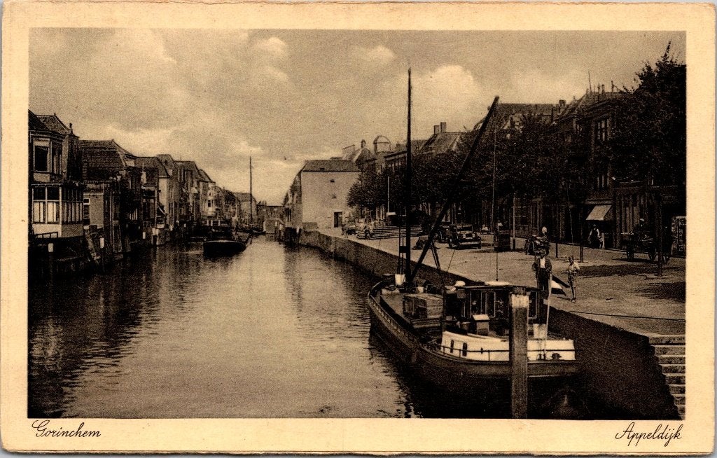 Gorinchem - 11 oude ansichtkaarten II, Verzamelen, Verzenden, 1940 tot 1960, Gelopen, Zuid-Holland