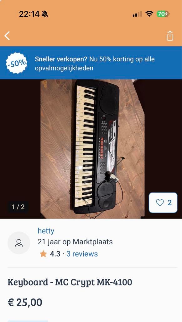 Keyboard - MC Crypt MK-4100, Ophalen of Verzenden, Gebruikt, 49 toetsen, Overige merken