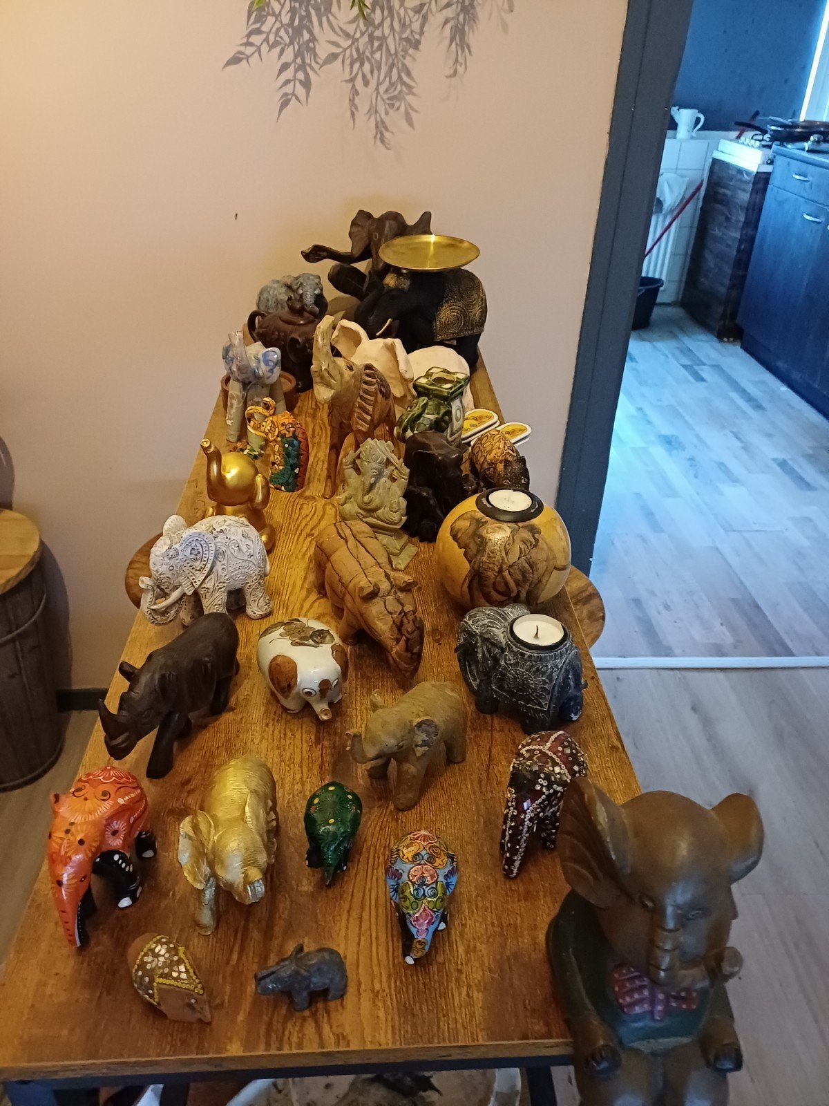collectie olifanten +3 neushoorns, Huis en Inrichting, Ophalen