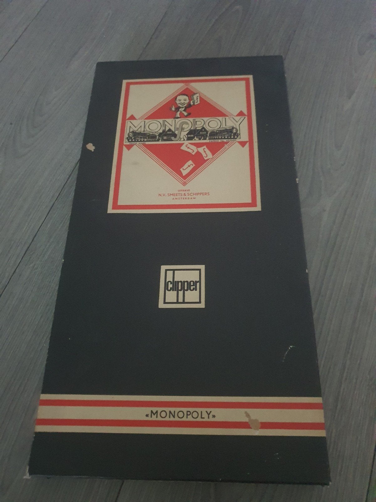 Vintage Monopoly Bordspel - Clipper Uitgave, Vijf spelers of meer, Ophalen of Verzenden, Gebruikt, Clipper
