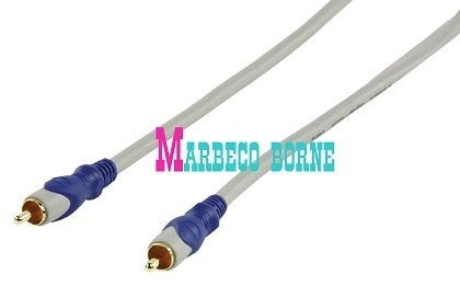 RCA kabel, Tulpkabel 10 m, verguld, RCA Male, Sub kabel, 10 meter of meer, Nieuw, Marbeco, Info@marbeco.nl