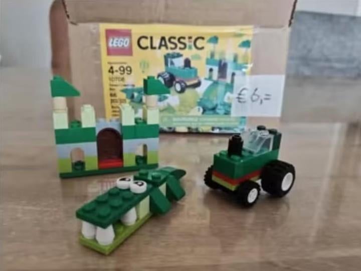 10708 LEGO Classic Groene Creatieve set, Ophalen of Verzenden, Zo goed als nieuw, Complete set, Lego