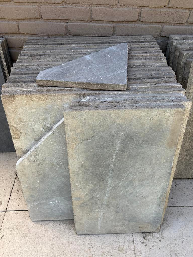 Natuursteen Terrastegels - Gebruikt, Diverse Maten, Tuin en Terras, Ophalen, Gebruikt, 5 tot 10 m², Natuursteen