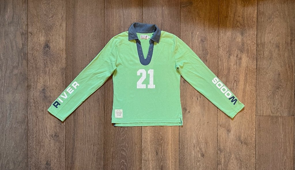 ZGAN: Riverwoods fris groene longsleeve met logo; maat 164, Meisje, Ophalen of Verzenden, Zo goed als nieuw, Shirt of Longsleeve
