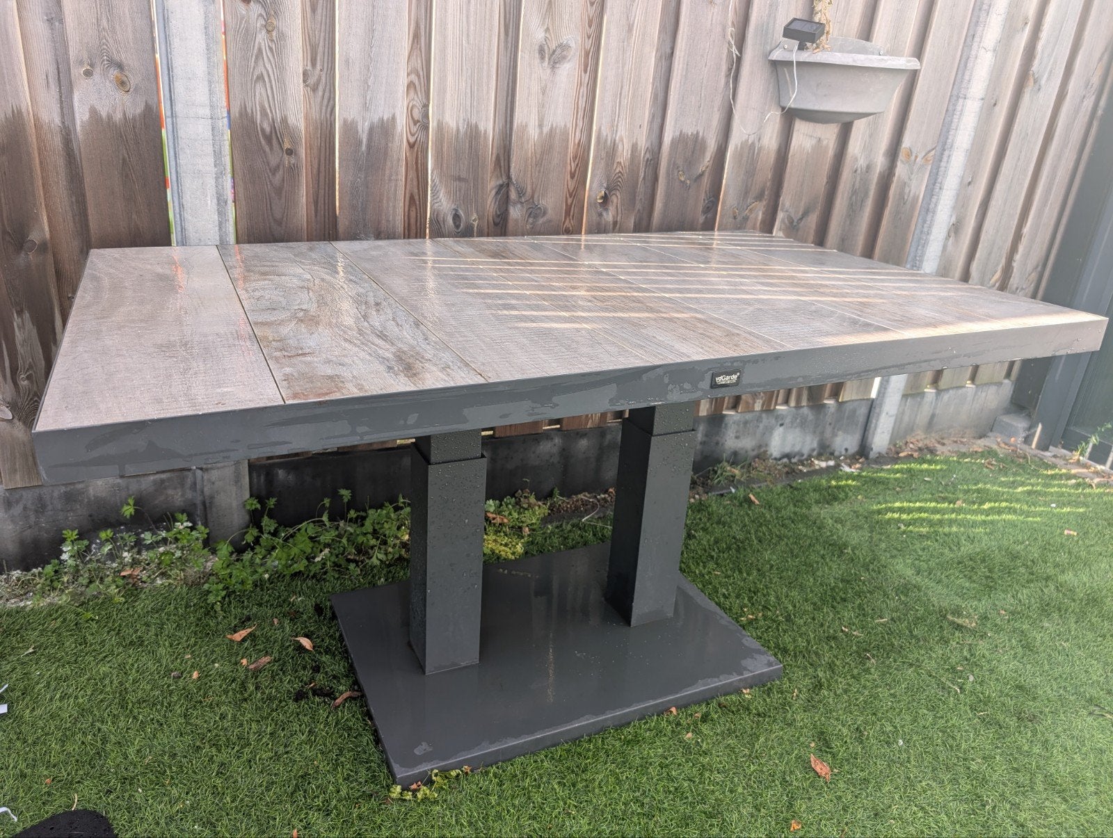 vdGarde Tuintafel - Verstelbaar en Robuust, Tuin en Terras, Ophalen, Gebruikt, Rechthoekig, Aluminium