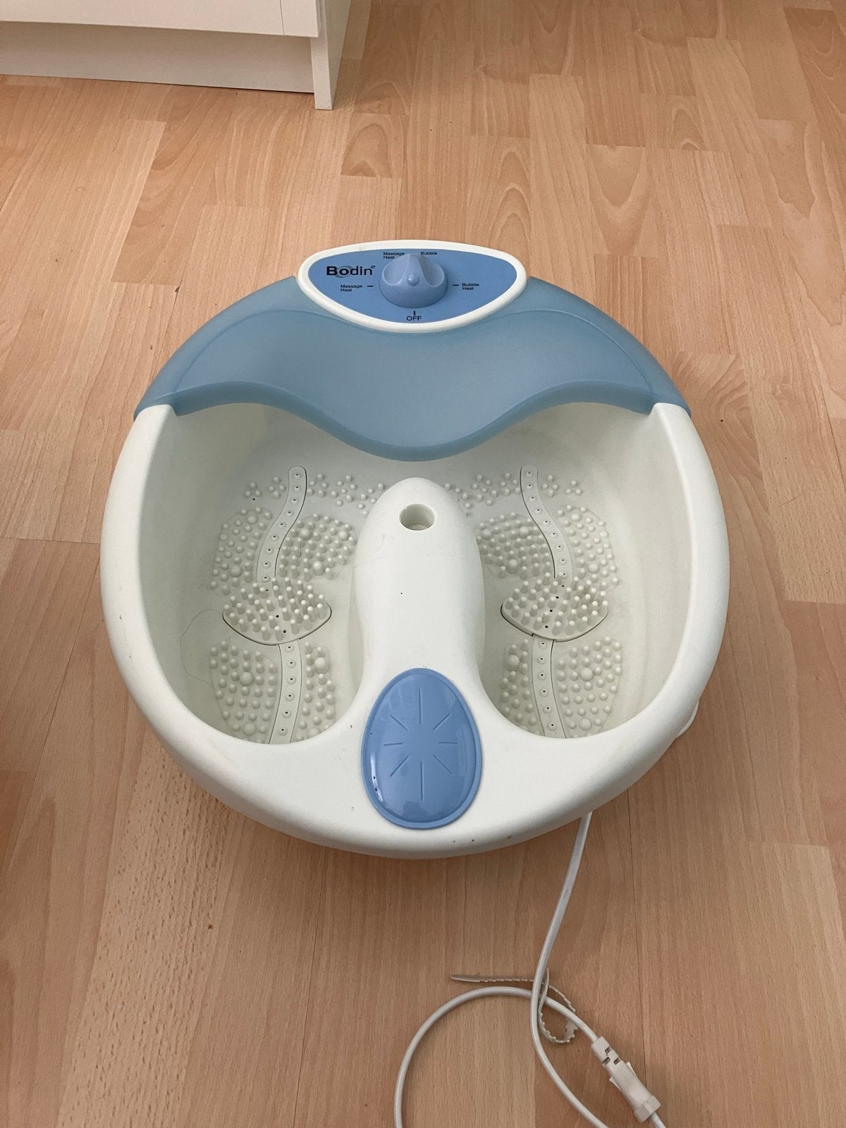 Bodin Voetenbad met Bubbel, Massage en Warmtefunctie, Ophalen of Verzenden, Gebruikt, Hand- en Voetverzorging